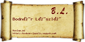 Bodnár László névjegykártya